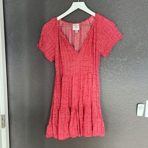 Red loose woman’s dress/cover up size XS
